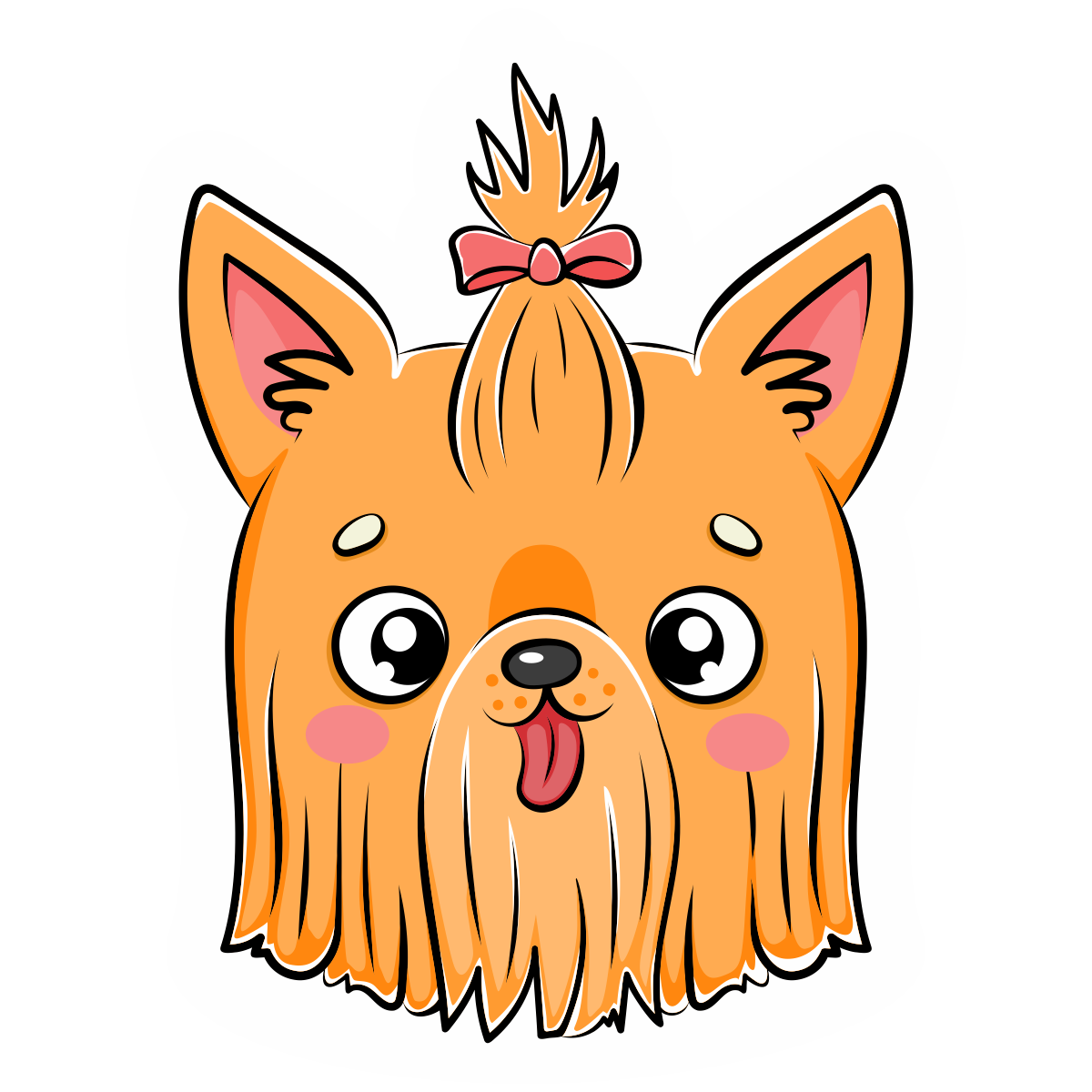 Cute Yorkie Sticker