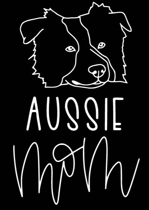 Aussie Mom or Custom Name- Vinyl Decal