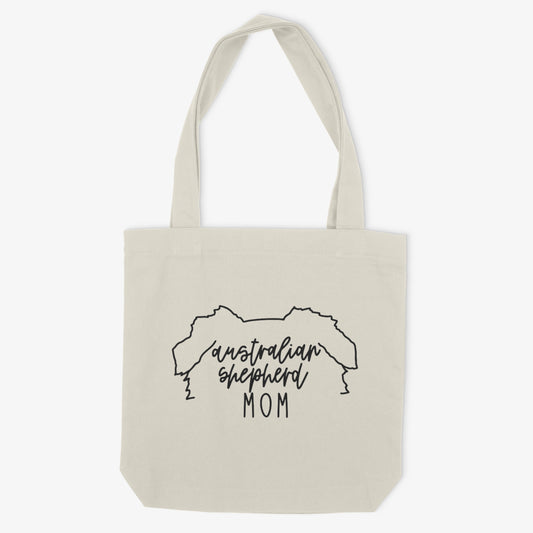 Australian Shepherd Mom or Custom Name  Ears - Tote