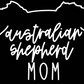 Australian Shepherd Mom or Custom Name Ears - Vinyl Decal