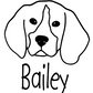 Beagle Mom or Custom Name - Vinyl Decal