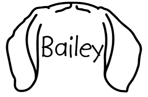 Beagle Mom or Custom Name Ears - Vinyl Decal