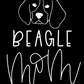Beagle Mom or Custom Name - Vinyl Decal