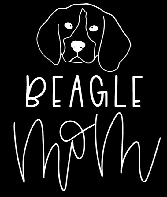 Beagle Mom or Custom Name - Vinyl Decal