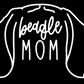 Beagle Mom or Custom Name Ears - Vinyl Decal