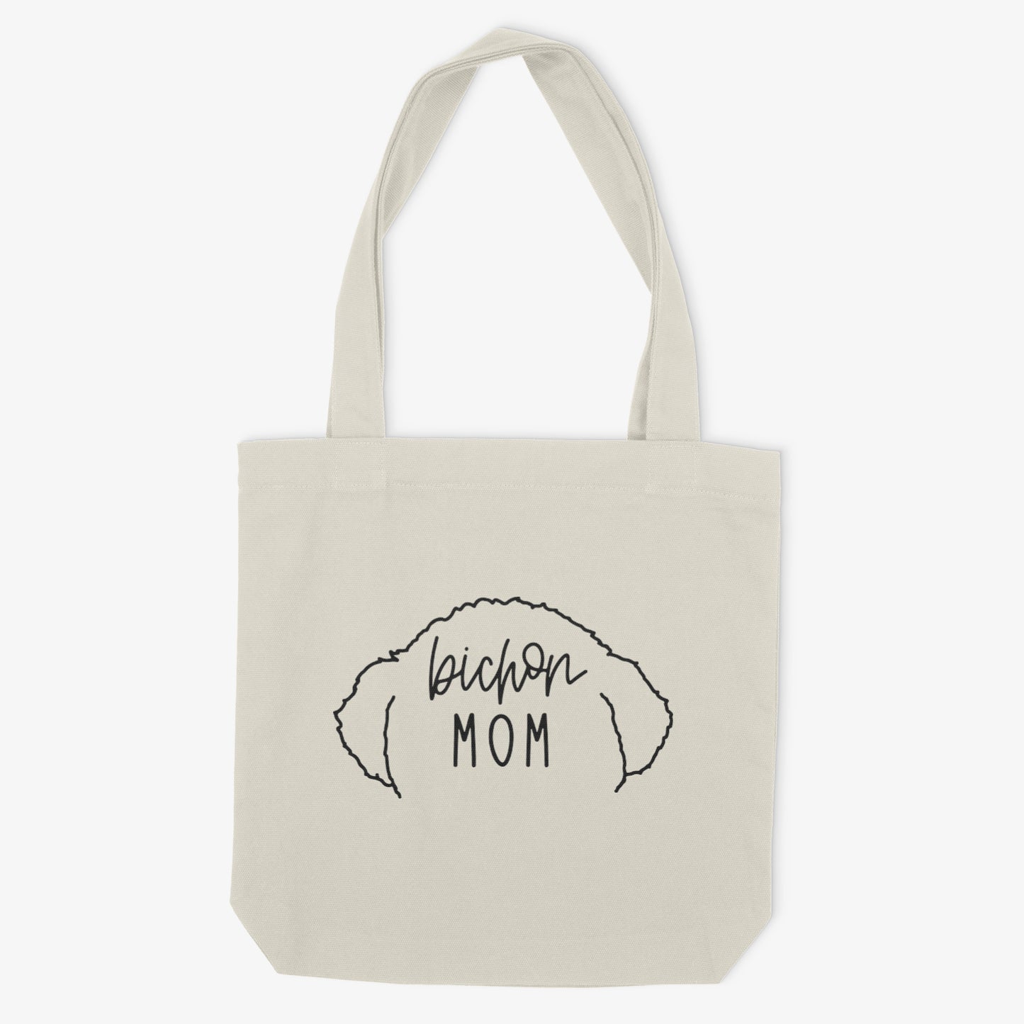 Bichon Mom or Custom Name Ears - Tote