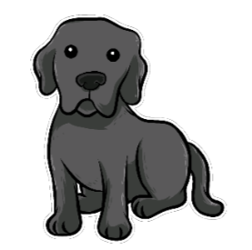 Black Lab - Sticker