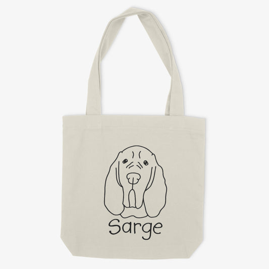 Bloodhound Custom Name - Tote