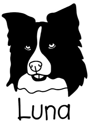 Border Collie Mom or Custom Name - Vinyl Decal