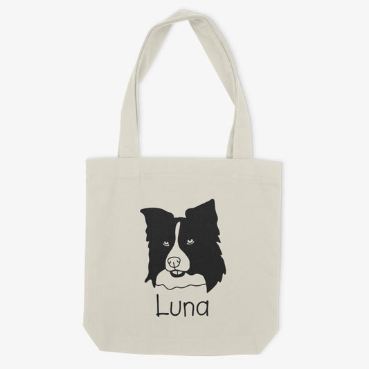 Border Collie Mom or Custom Name - Tote