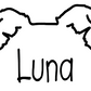 Border Collie Mom or Custom Name Ears - Vinyl Decal