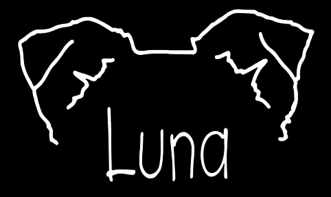 Border Collie Mom or Custom Name Ears - Vinyl Decal