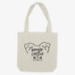 Border Collie Mom or Custom Name Ears - Tote