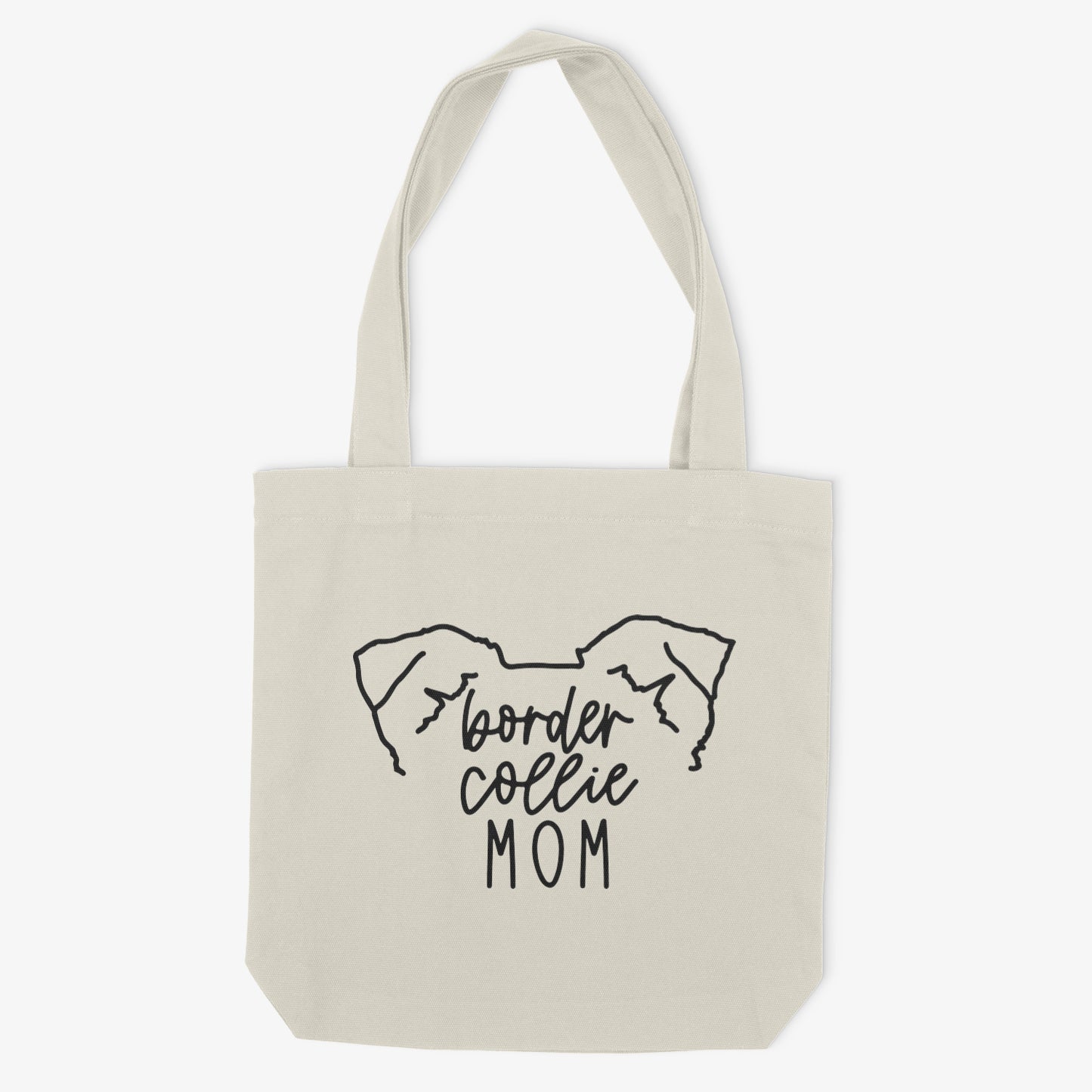 Border Collie Mom or Custom Name Ears - Tote