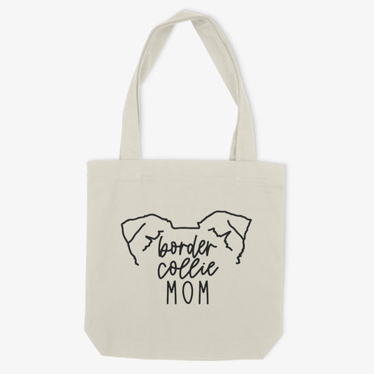 Border Collie Mom or Custom Name Ears - Tote