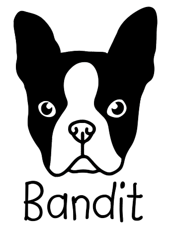 Boston Terrier Mom or Custom Name - Vinyl Decal