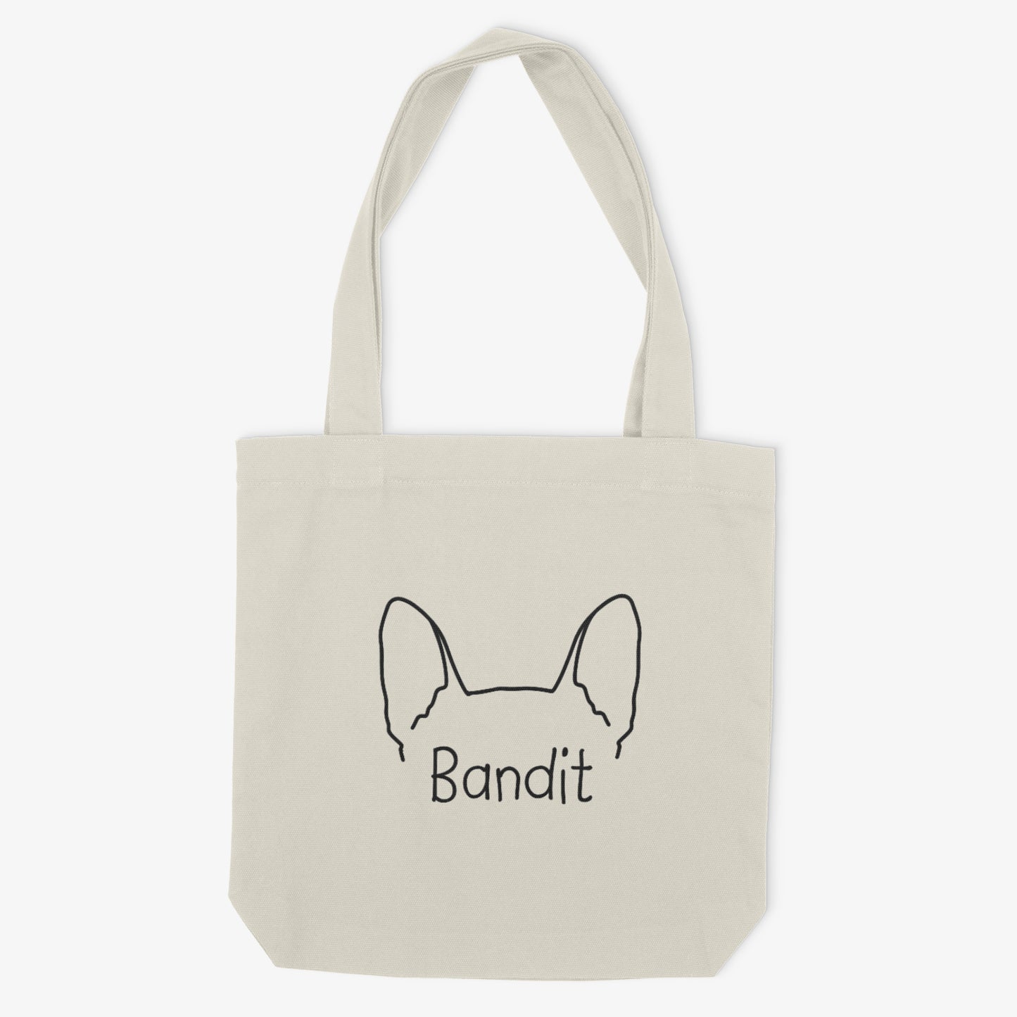 Boston Terrier Mom or Custom Name Ears - Tote