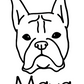 Boxer Mom Or Custom Name Cropped - Vinyl Decal
