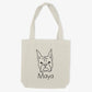 Boxer Mom or Custom Name Cropped - Tote