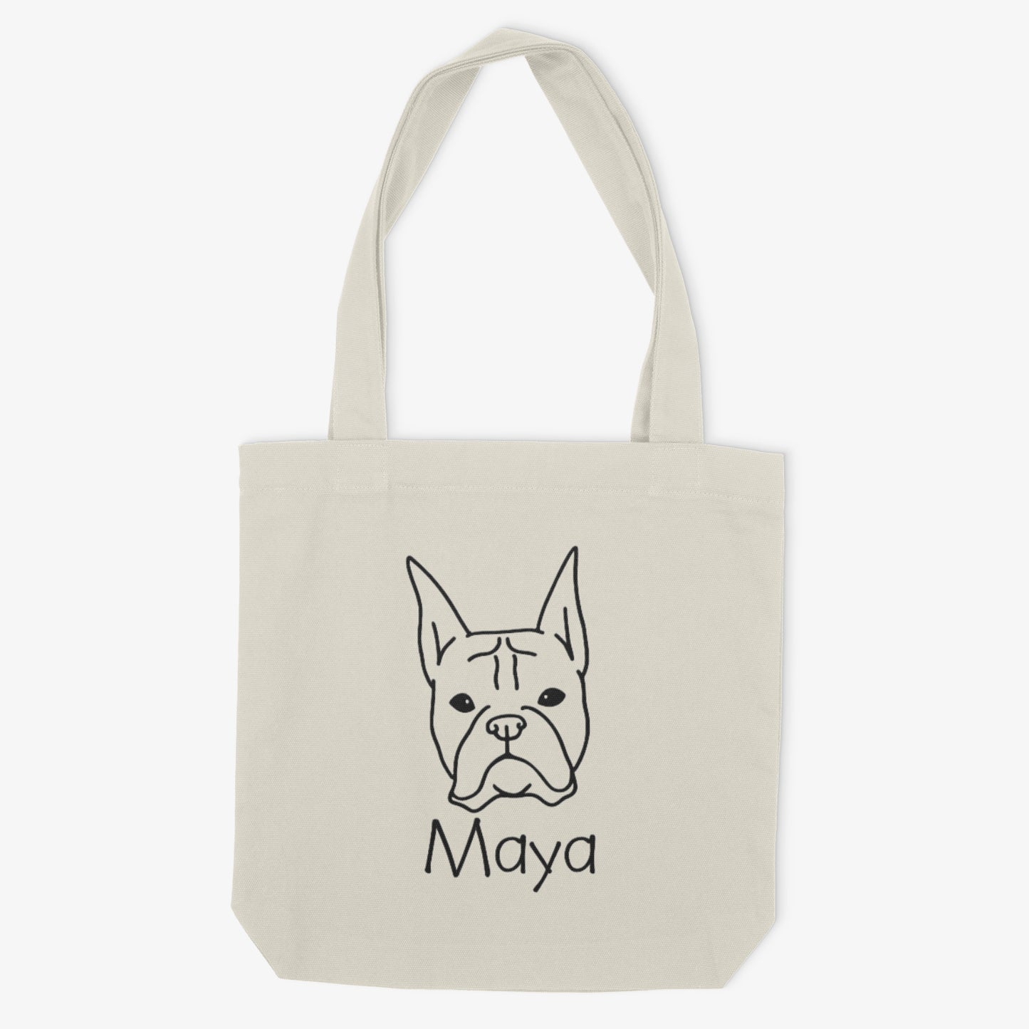 Boxer Mom or Custom Name Cropped - Tote