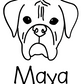 Boxer Mom or Custom Name - Vinyl Decal