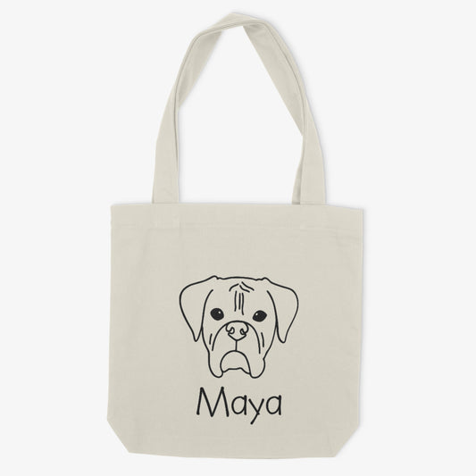 Boxer Mom or Custom Name - Tote