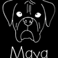 Boxer Mom or Custom Name - Vinyl Decal
