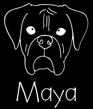 Boxer Mom or Custom Name - Vinyl Decal