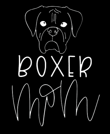 Boxer Mom or Custom Name - Vinyl Decal