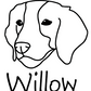 Brittany Spaniel Mom or Custom Name - Vinyl Decal