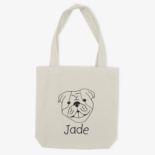 Bulldog Mom or Custom Name - Tote