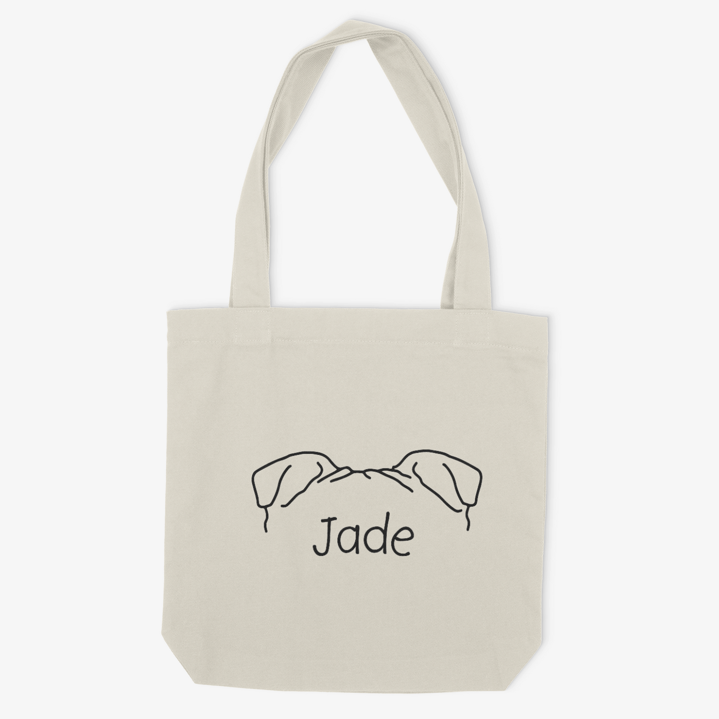 Bulldog Mom or Custom Name Ears - Tote