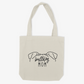Bulldog Mom or Custom Name Ears - Tote
