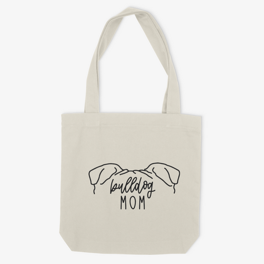 Bulldog Mom or Custom Name Ears - Tote