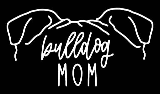 Bulldog Mom or Custom Name Ears - Vinyl Decal