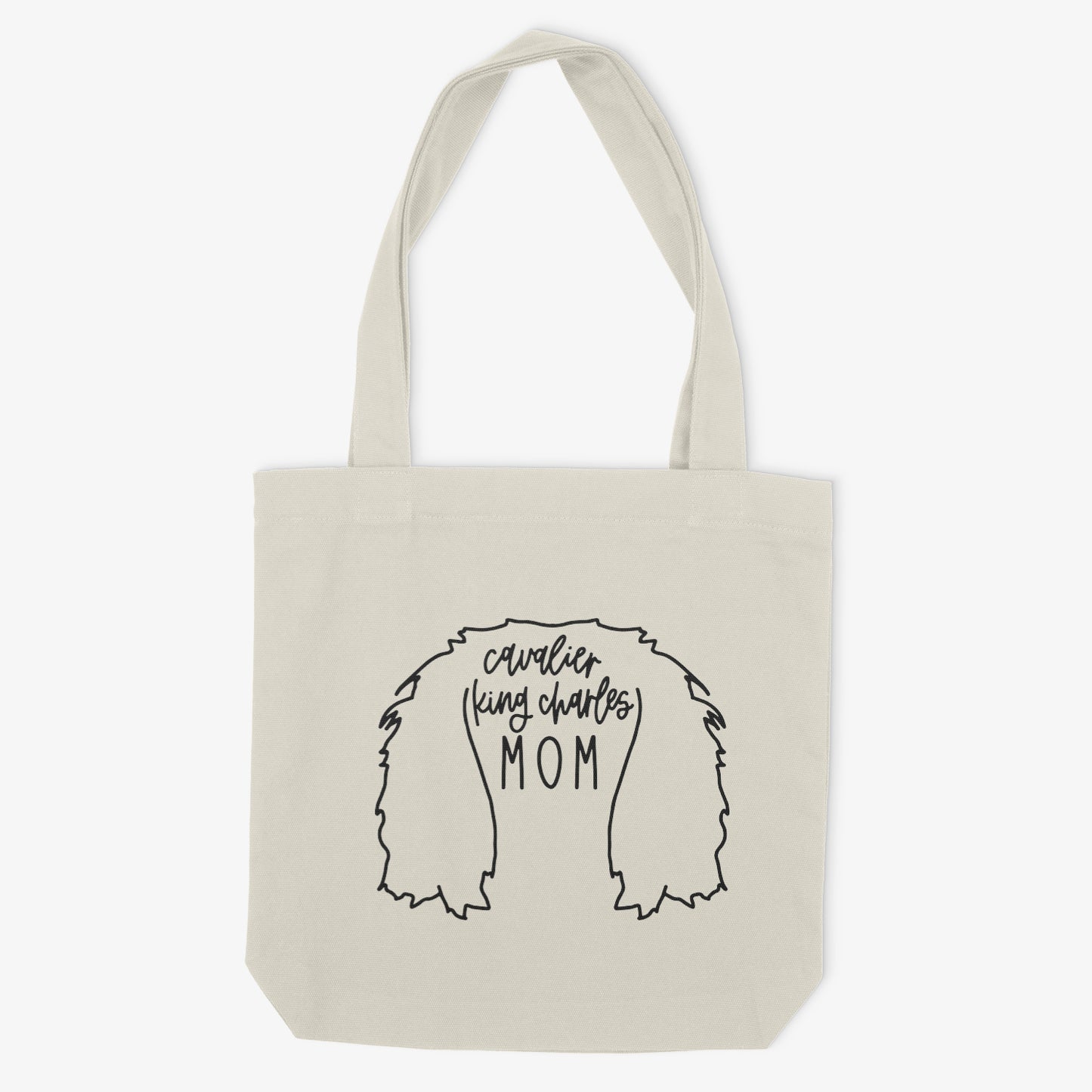 Cavalier K.C. Mom or Custom Name Ears - Tote