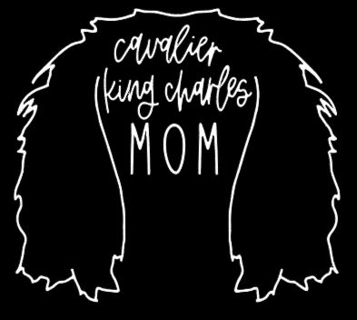 Cavalier K.C. Mom or Custom Name Ears - Vinyl Decal