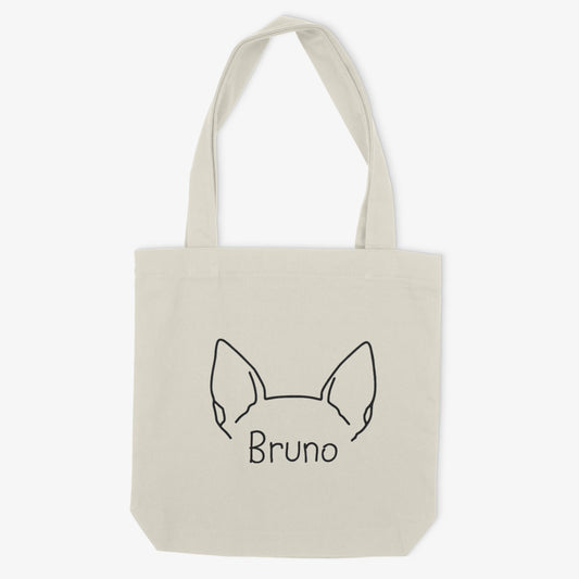 Chihuahua Mom or Custom Name Ears - Tote