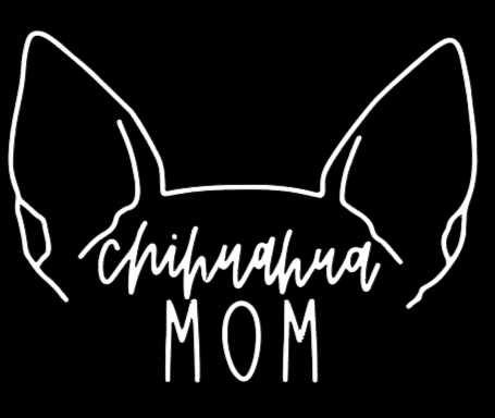 Chihuahua Mom or Custom Name Ears - Vinyl Decal