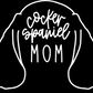 Cocker Spaniel Mom or Custom Name Ears - Vinyl Decal