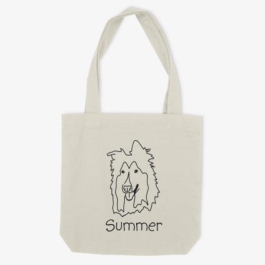 Collie Mom or Custom Name - Tote