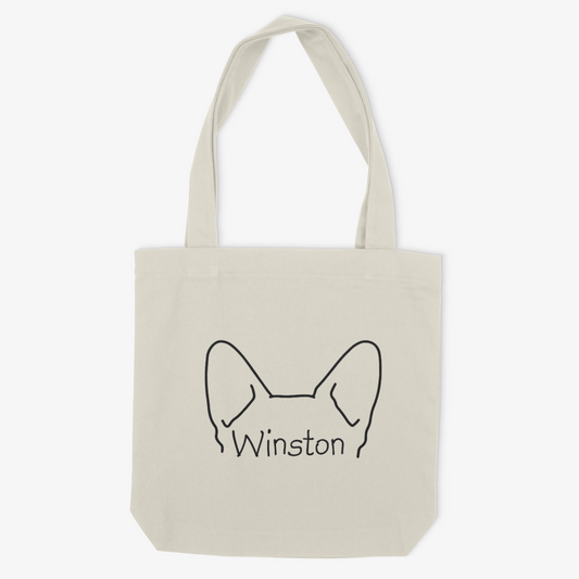 Corgi Mom or Custom Name Ears - Tote