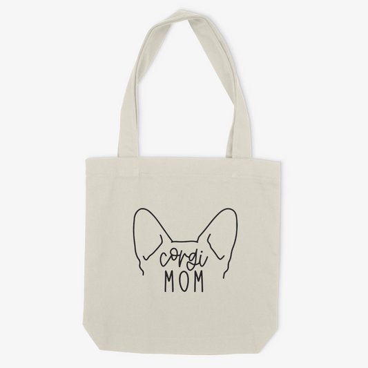 Corgi Mom or Custom Name Ears - Tote