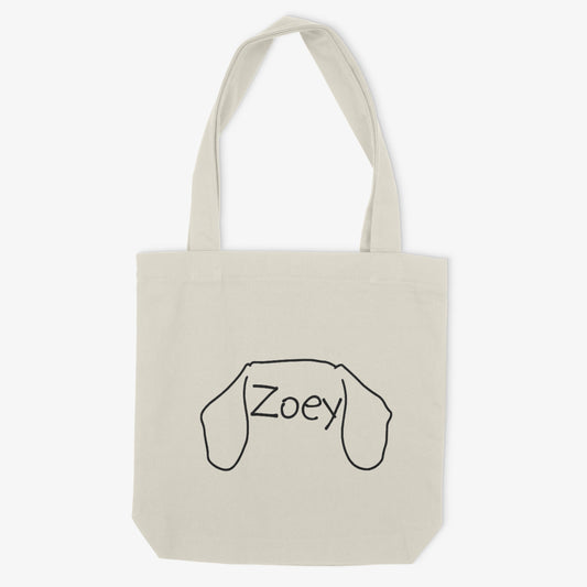 Dachshund Mom or Custom Name Ears - Tote