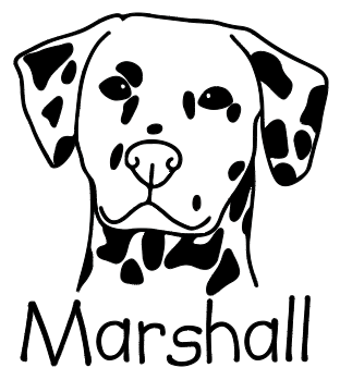 Dalmatian Mom or Custom Name - Vinyl Decal