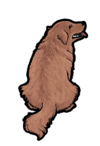 Golden Retriever Sticker #2