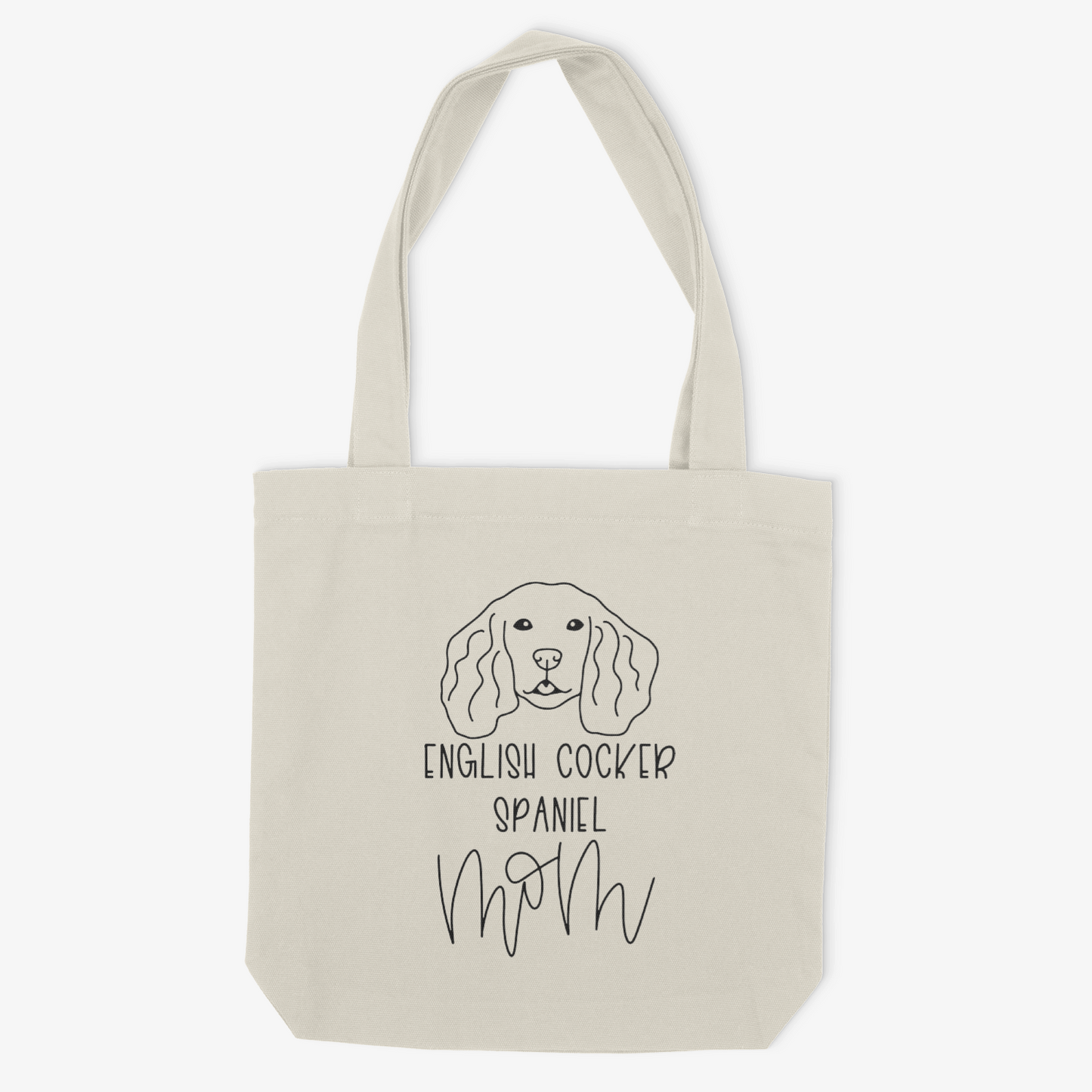 English Cocker Spaniel Mom or Custom Name - Tote