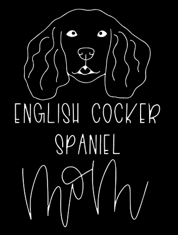 English Cocker Spaniel Mom or Custom Name - Vinyl Decal