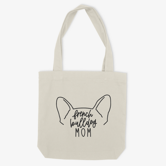 French Bulldog Mom or Custom Name Ears - Tote