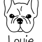 Frenchie Mom or Custom Name - Vinyl Decal